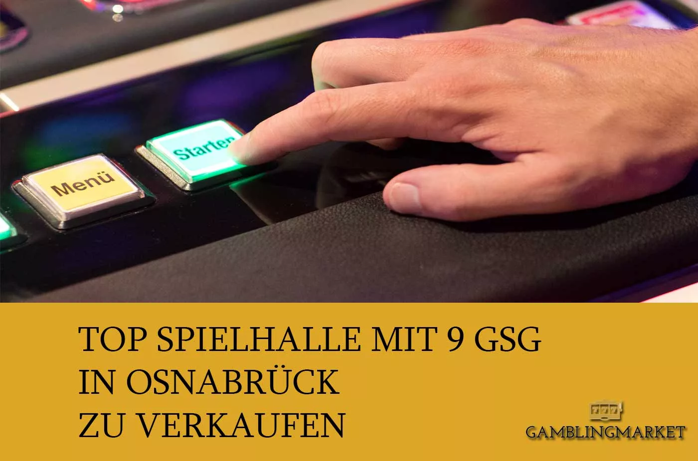 Top Spielhalle mit 9 GSG in Osnabrück zu verkaufen