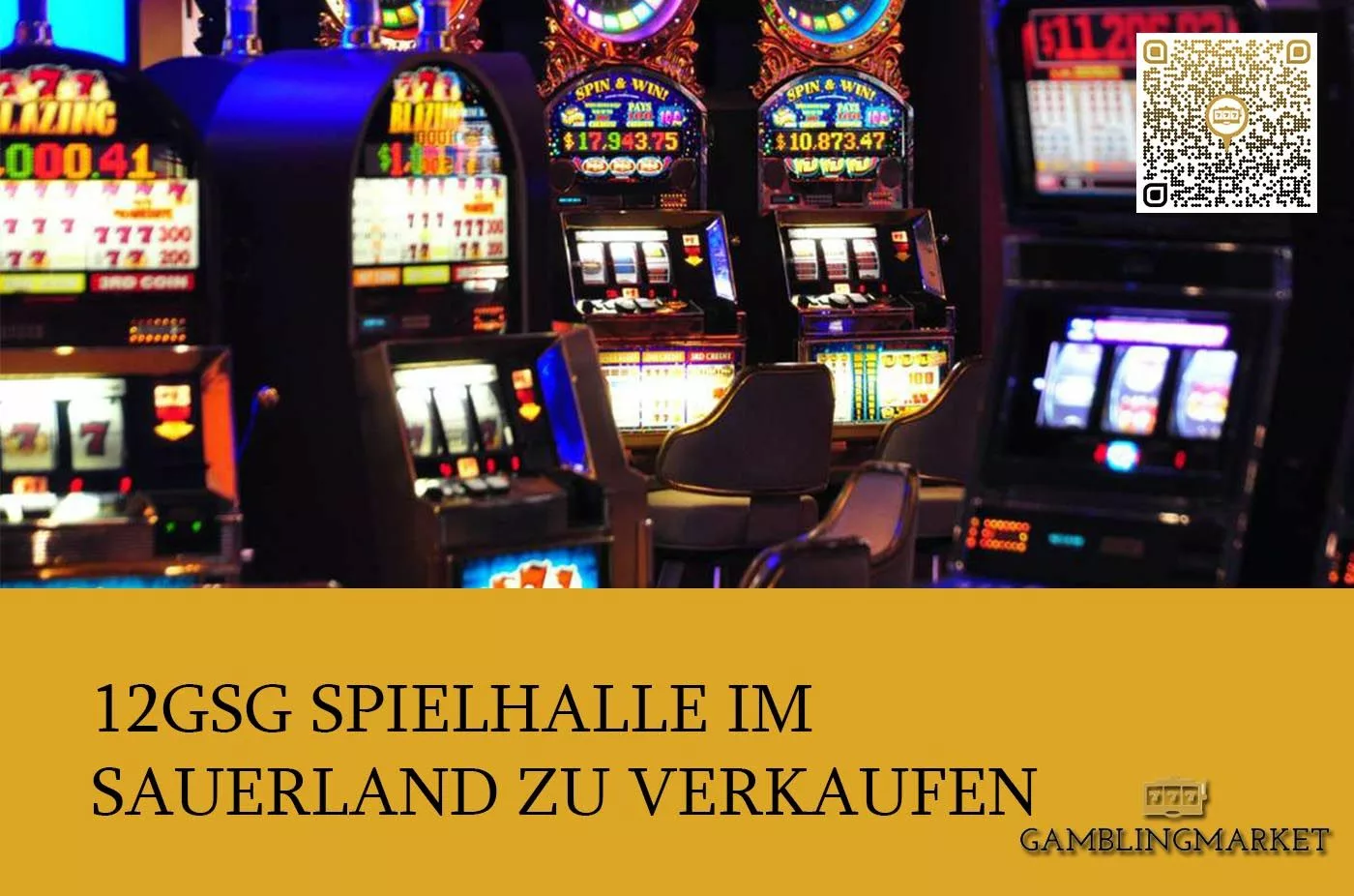 12 GSG Spielhalle im Sauerland zu verkaufen