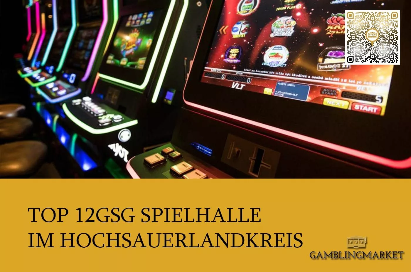 Neue 12 GSG Spielhalle im Hochsauerlandkreis zu verkaufen
