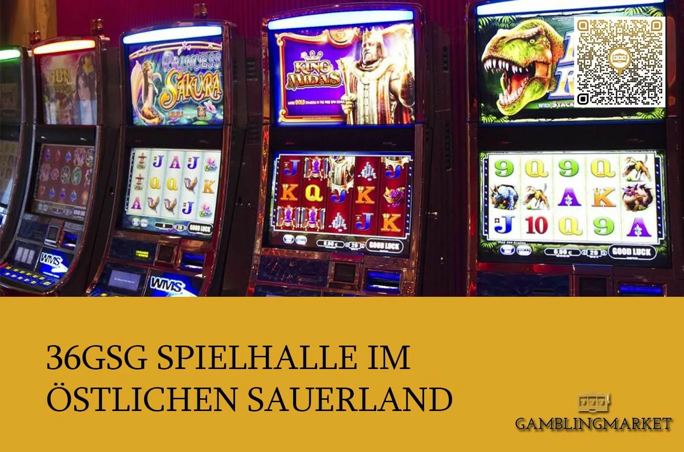 36 GSG Spielhalle im östlichen Sauerland zu verkaufen