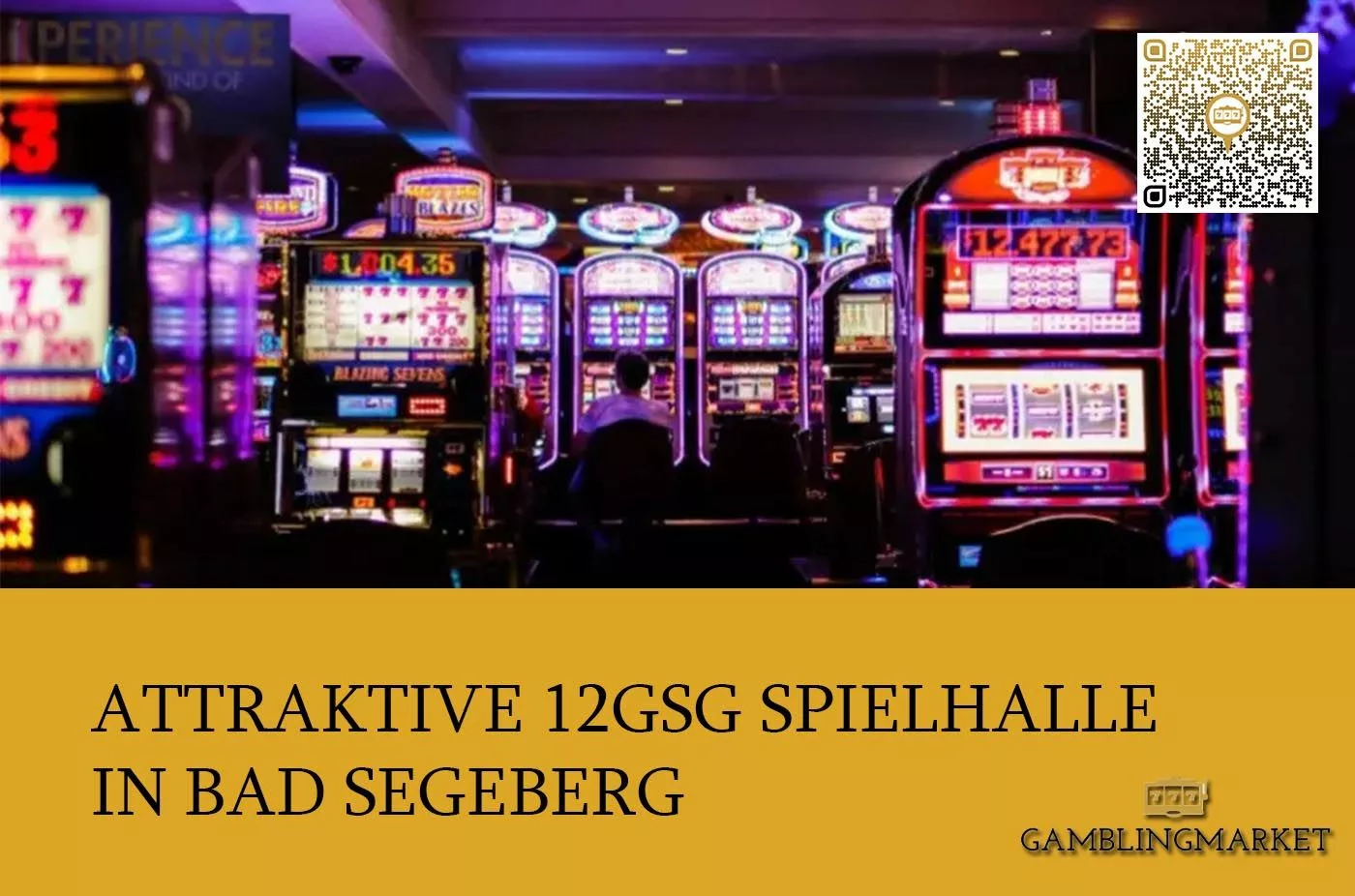 Attraktive 12GSG Spielhalle in Bad Segeberg zu verkaufen