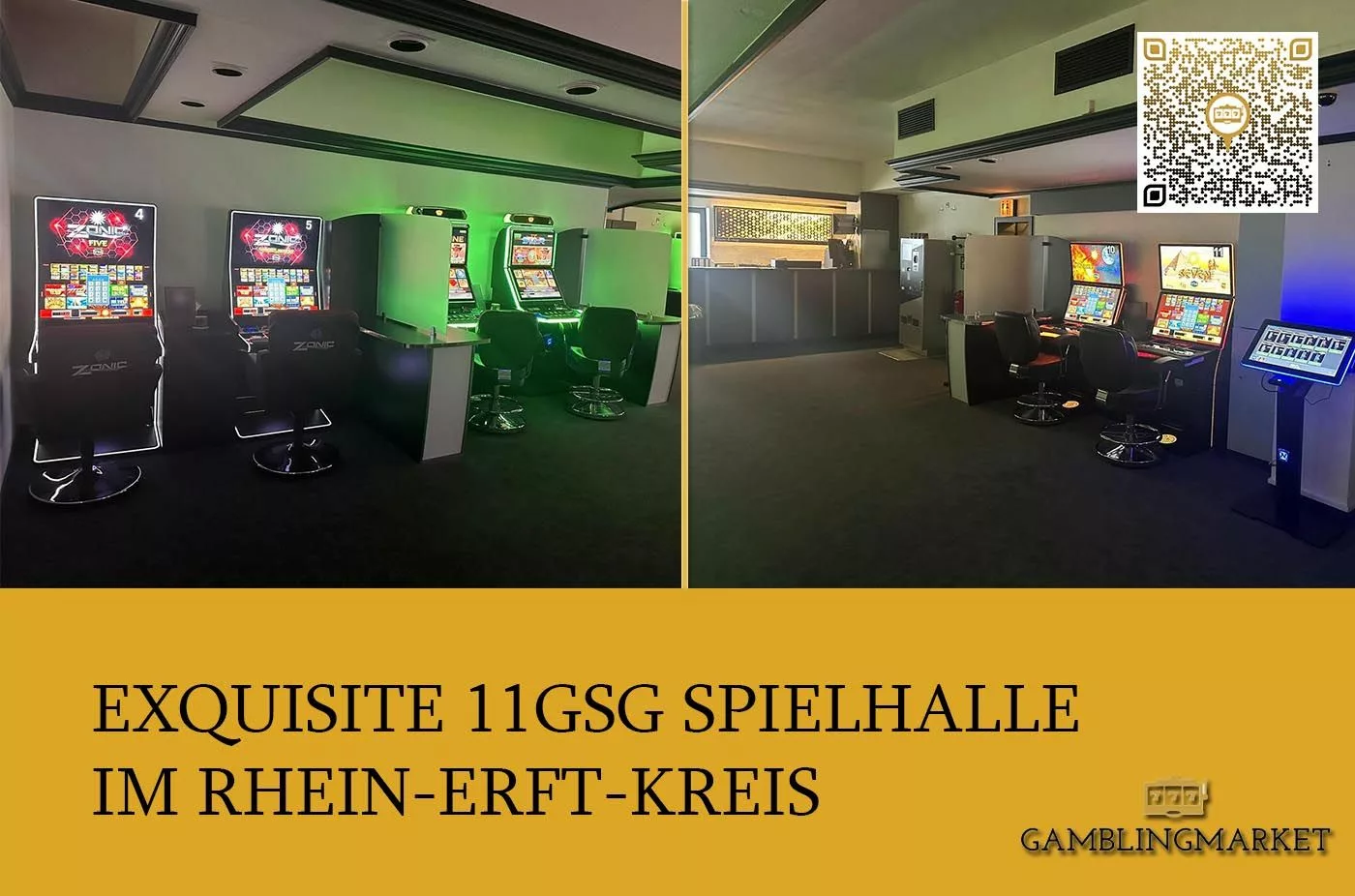 Exquisite 11GSG Spielhalle im Rhein-Erft-Kreis zu verkaufen