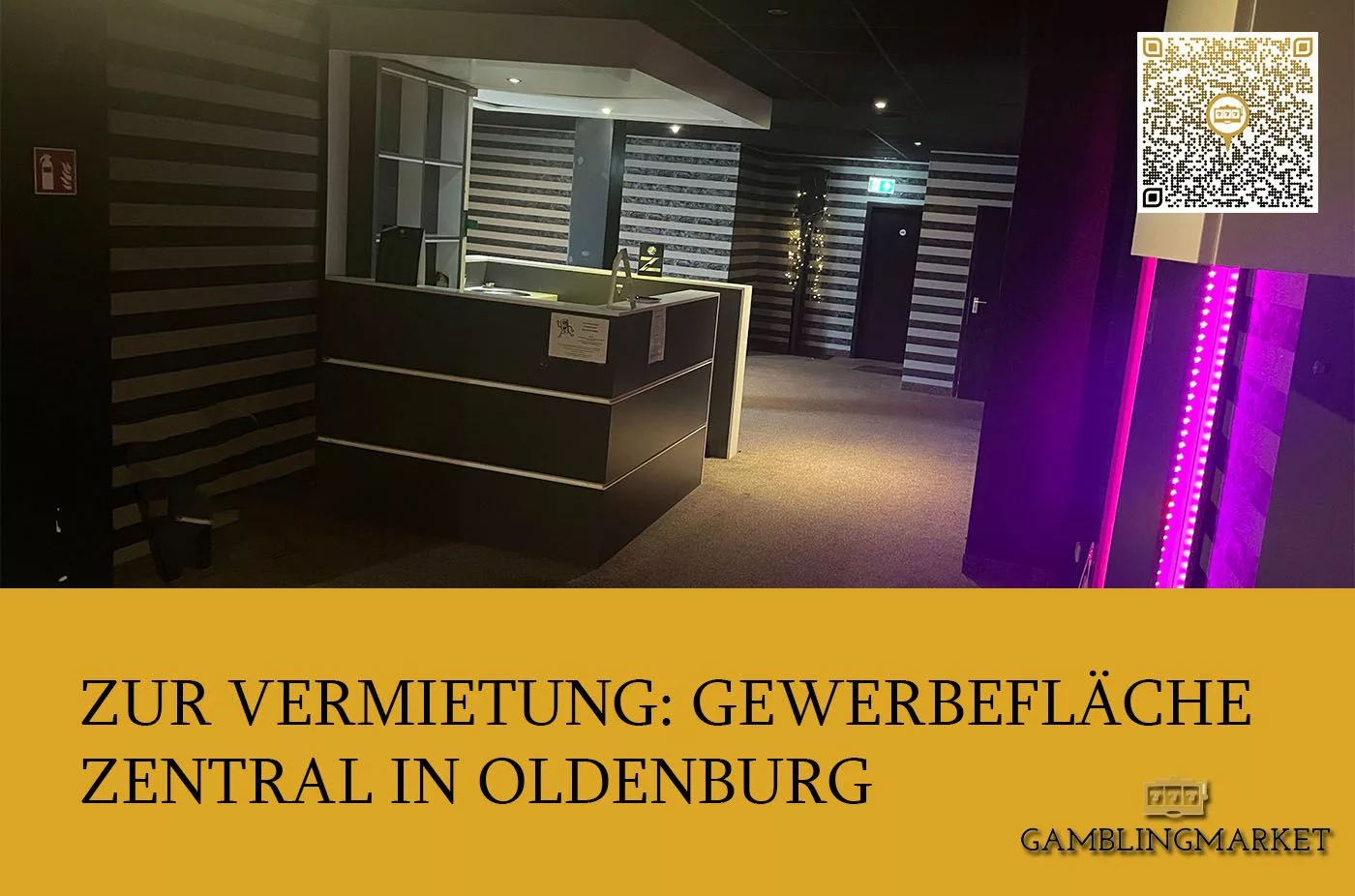 Zur Vermietung: Gewerbefläche in zentraler Lage von Oldenburg – Optimal für Spielhallenbetrieb