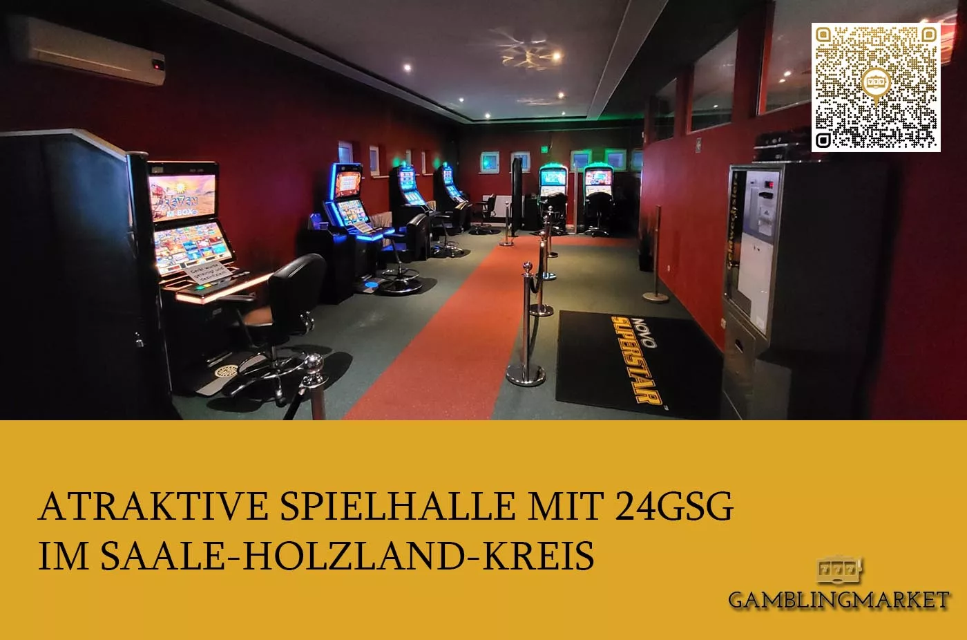 Attraktive Spielhalle mit 24 GSG im Saale-Holzland-Kreis zu verkaufen