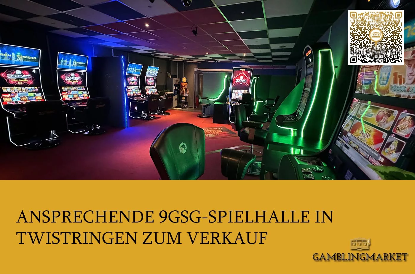 Ansprechende 9GSG-Spielhalle in Twistringen zum Verkauf