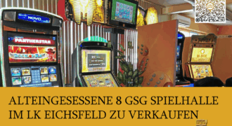 Alteingesessene 8 GSG Spielhalle im LK Eichsfeld zu verkaufen