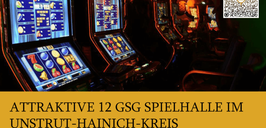 Attraktive 12 GSG Spielhalle im Unstrut-Hainich-Kreis zu verkaufen